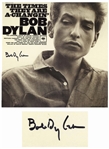 Bob Dylan Signed Album The Times They Are A-Changin -- With Jeff Rosen COA